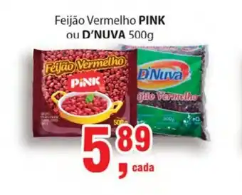 Supermercados Mundial Feijao Vermelho Pink ou D'nuva 500g oferta