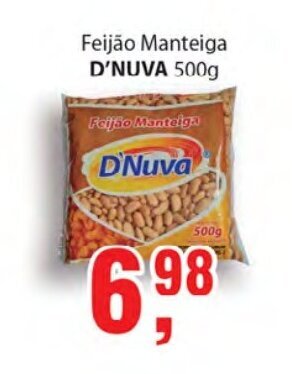 Supermercados Mundial Feijao Manteiga D'nuva 500g oferta