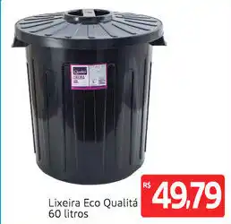Extra Hiper Lixeira Eco Qualita 60L oferta