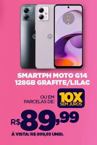 DB Supermercados SMARTPH MOTO G14 128GB GRAFITE/LILAC oferta