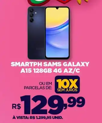 DB Supermercados SMARTPH SAMS GALAXY A15 128GB 4G AZ/C oferta