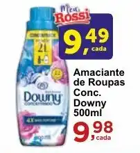 Rossi Supermercado Amaciante de Roupas Conc. Downy 500ml oferta