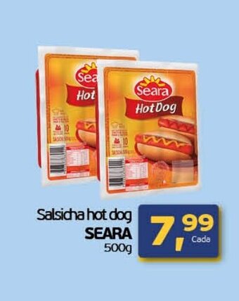 Cometa Supermercados Salsicha Hot Dog Seara 500g oferta