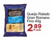 Rossi Supermercado Queijo Ralado Gran Romano Fino 40g oferta