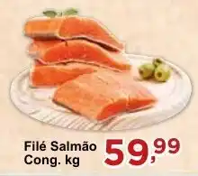 Rossi Supermercado Filé Salmão Cong. kg oferta