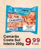 Camarão Costa Sul Inteiro 200g
