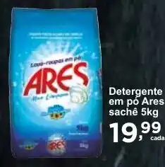 Rossi Supermercado Detergente em pó Ares sachê 5kg oferta
