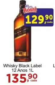 Rossi Supermercado Whisky Black Label 12 Anos 1L oferta