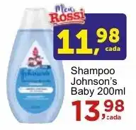 Rossi Supermercado Shampoo Johnson's Baby 200ml oferta