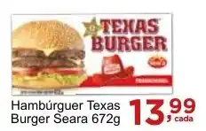 Rossi Supermercado Hambúrguer Texas Burger Seara 672g oferta