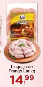 Rossi Supermercado Linguiça de Frango Lar kg oferta