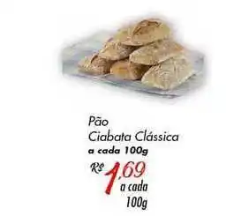 Pão Ciabata Clássica 100g