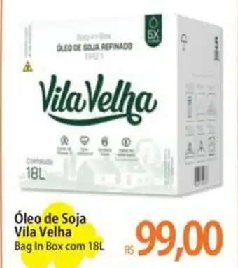 Atacadão Óleo de Soja Vila Velha Bag In Box com 18L oferta