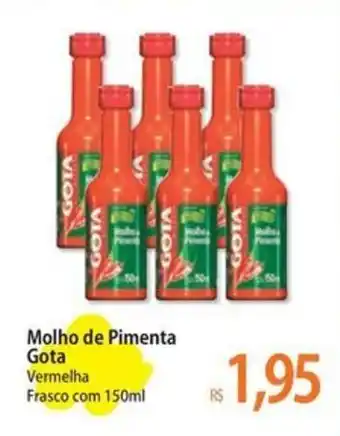 Atacadão Molho de Pimenta Gota Vermelha Frasco com 150ml oferta