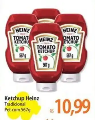 Atacadão Ketchup Heinz Tradicional Pet com 567g oferta