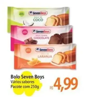 Atacadão Bolo Seven Boys Vários sabores Pacote com 250g oferta