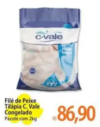 Atacadão Filé de Peixe Tilápia C. Vale Congelado Pacote com 2kg oferta