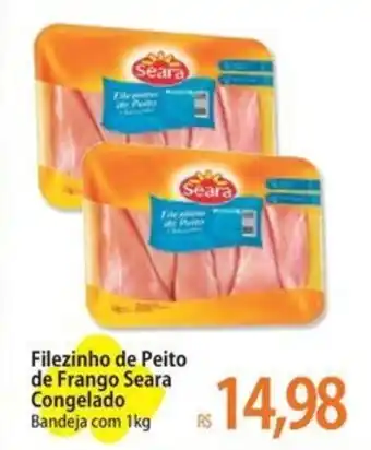Atacadão Filezinho de Peito de Frango Seara Congelado Bandeja com 1kg oferta