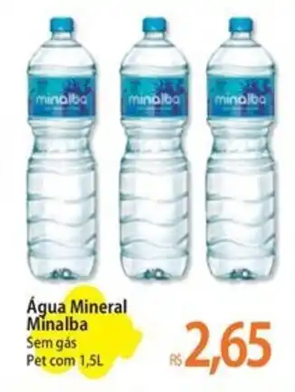 Atacadão Água Mineral Minalba Sem gás Pet com 1,5L oferta