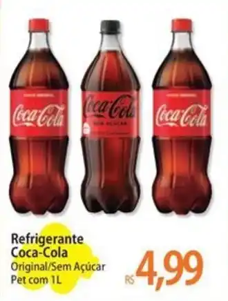 Atacadão Refrigerante Coca-Cola Original/Sem Açúcar Pet com 1L oferta