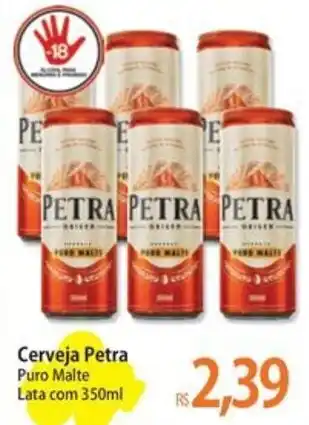 Atacadão Cerveja Petra Puro Malte Lata com 350ml oferta