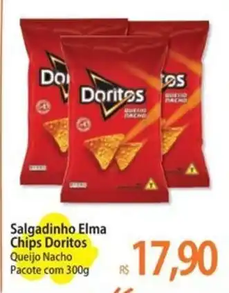 Atacadão Salgadinho Elma Chips Doritos Queijo Nacho Pacote com 300g oferta