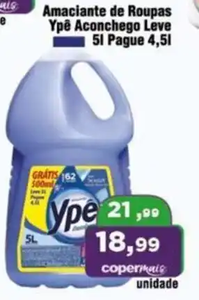 Amaciante de Roupas Ypê Aconchego Leve 5L Pague 4,5L