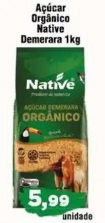 Copercana Açúcar Orgânico Native Demerara 1kg oferta