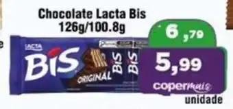 Copercana Chocolate Lacta Bis 126g/100.8g oferta