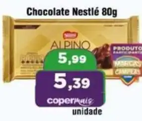 Copercana Chocolate Nestlé 80g oferta