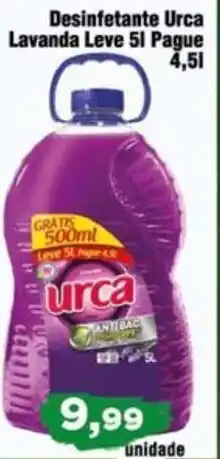 Copercana Desinfetante Urca Lavanda Leve 5L Pague 4,5L oferta