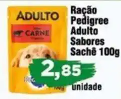 Ração Pedigree Adulto Sabores Sachê 100g