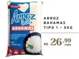 Empório Bahamas ARROZ BAHAMAS TIPO 1 - 5KG oferta