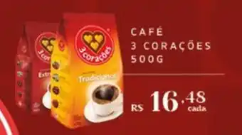 Empório Bahamas CAFÉ 3 CORAÇÕES 500G oferta