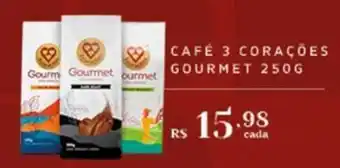 Empório Bahamas CAFÉ 3 CORAÇÕES GOURMET 250G oferta