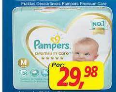 Supermercados Guanabara Fraldas Descartaveis Pampers Premium Care oferta