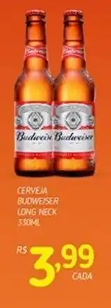 Cerveja Budweiser Long Neck 330ml