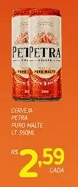 Cerveja Petra Puro Malte lata 350ml