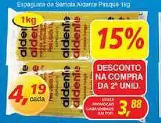 Supermercados Guanabara Espaguete De Semola Aldente Piraquê 15% De Desconto Na Compra Da 2a Unidade oferta