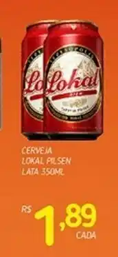 Cerveja Lokal Pilsen lata 350ml