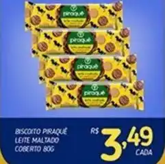 Biscoito Piraque Leite Maltado Coberto 80g