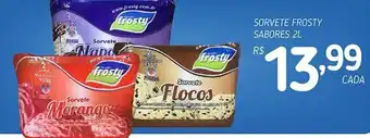 Rede Parceria Sorvete Frosty Sabores 2L oferta