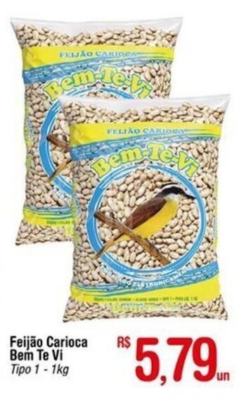 Fort Atacadista Feijao Carioca Bem Te Vi 1kg - Tipo 1 oferta