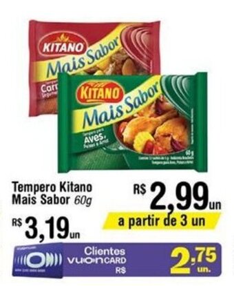 Fort Atacadista Tempero Kitano Mais Sabor 60g oferta