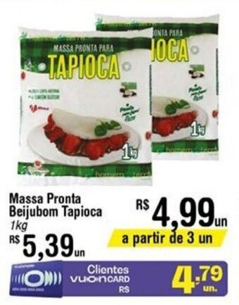 Fort Atacadista Massa Pronta Beijubom Tapioca 1kg oferta