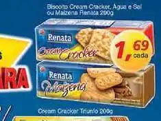 Supermercados Guanabara Biscoito Cream Cracker Agua E Sal Ou Maizena Renata oferta