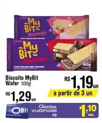 Fort Atacadista Biscoito MyBit Wafer 100g oferta