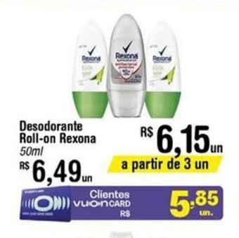 Fort Atacadista Desodorante roll-on Rexona 50ml oferta