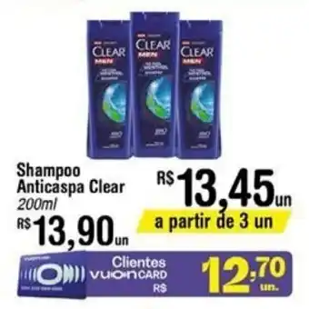 Fort Atacadista Shampoo Anticaspa Clear 200ml oferta