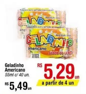 Geladinho Americano 55ml c/ 40
